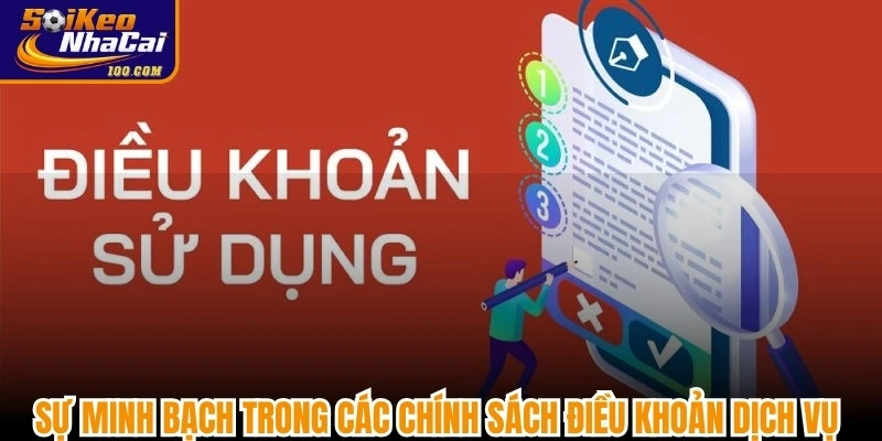 Sự minh bạch trong các chính sách điều khoản dịch vụ soikeonhacai100 com