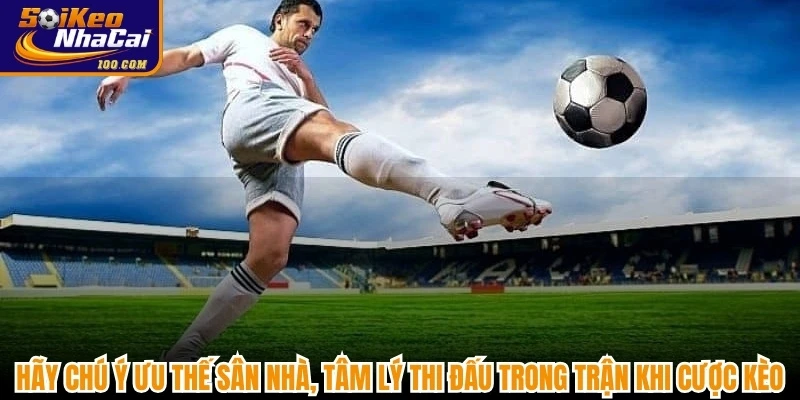 Hãy chú ý ưu thế sân nhà, tâm lý thi đấu trong trận khi cược kèo