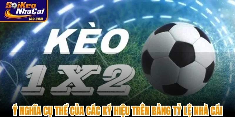 Ý nghĩa cụ thể của các ký hiệu trên bảng tỷ lệ nhà cái